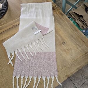Gentle Fawn Cream and Pink Scarf